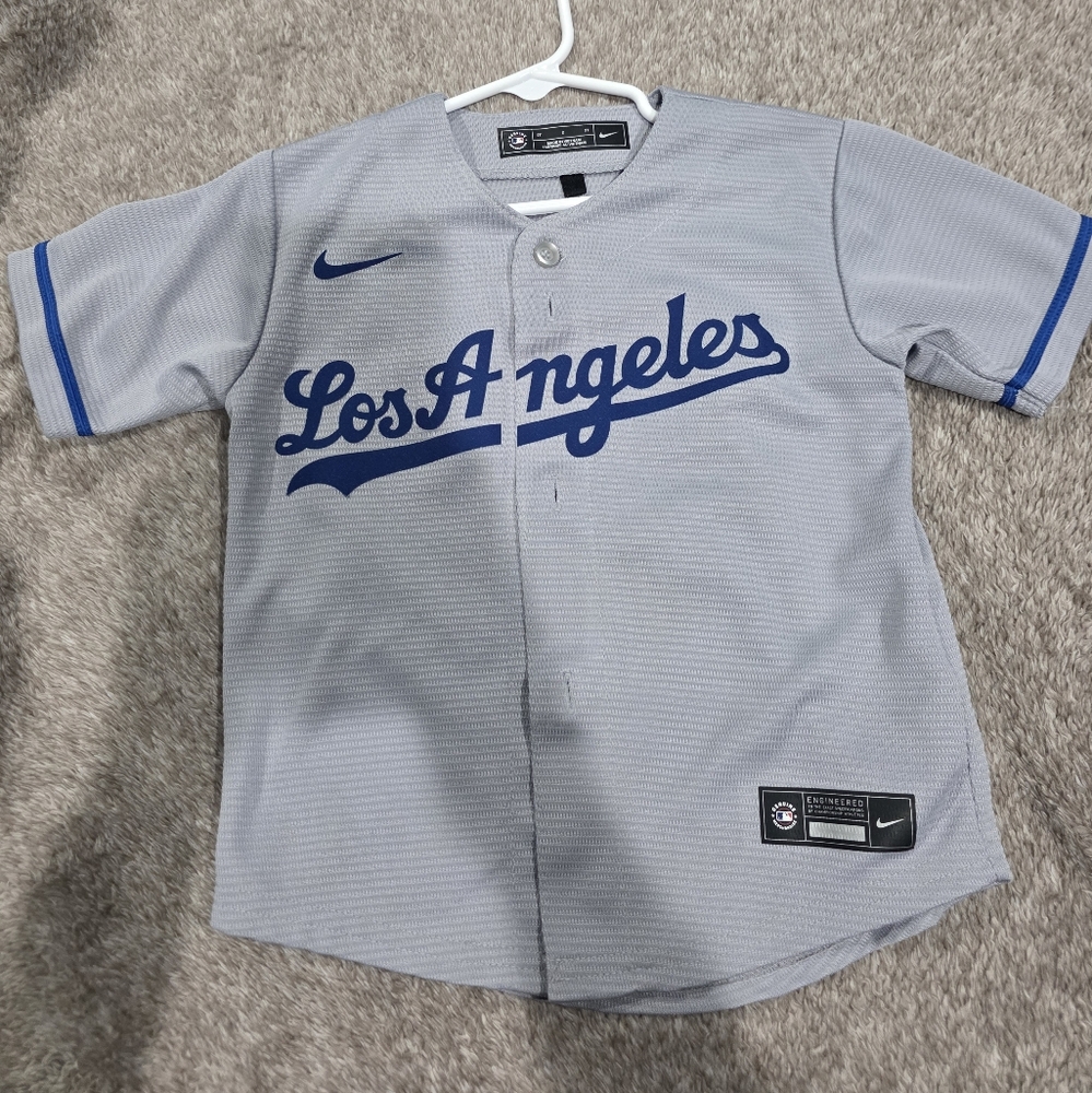 Nike Kids Los Angeles Gray Baseball Jersey